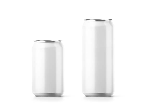 istock Blank small and big aluminium soda can mockup 641738188