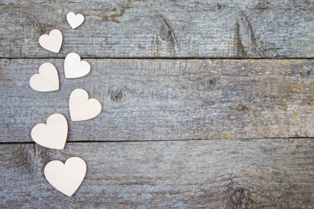 istock Wooden heart on an old rustic table 641738764