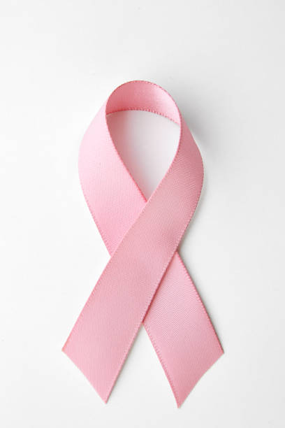 istock Pink breast cancer ribbon 641741538