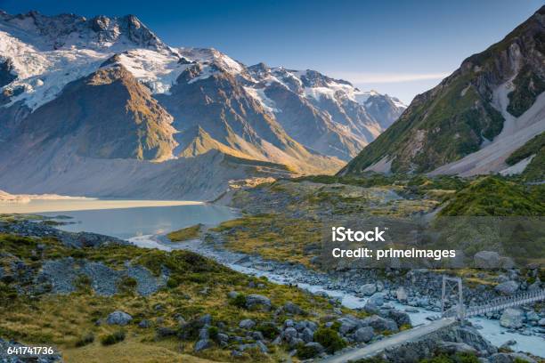 New Zealand Scenic Mountain Landscape Shot At Mount Cook Stock Photo - Download Image Now