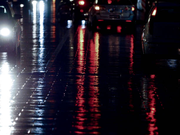 istock Raining in the city at night 641742268