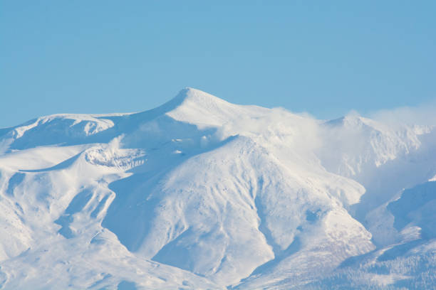 istock The summit of the active volcano in winter 641742418