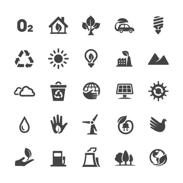 Vector illustration of Ecology Icons - Smart Series