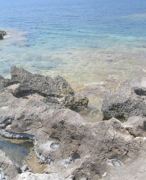 istock Stony coast of island Balos closeup 641746984