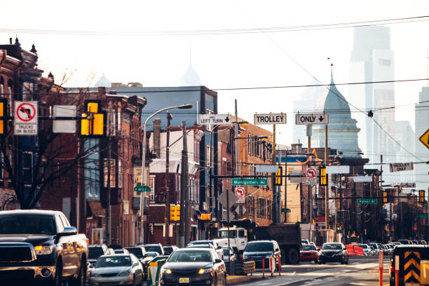 Fishtown district in Philadelphia, Pennsylvania.