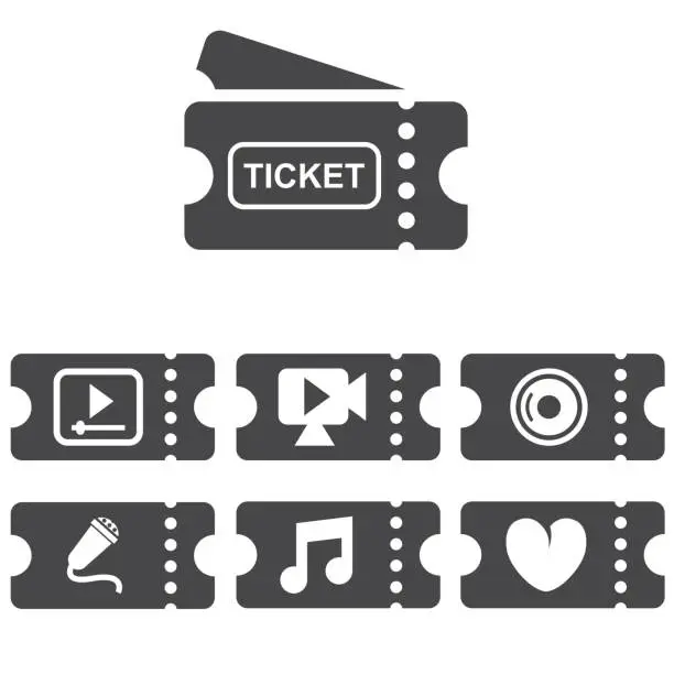 Vector illustration of Ticket icon