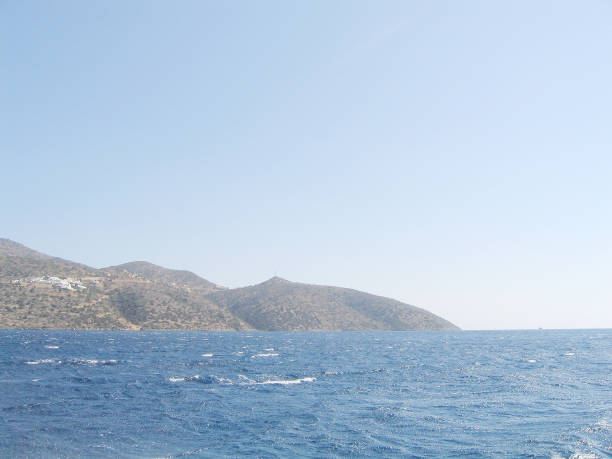 Island Crete, landscape of coast, Greece