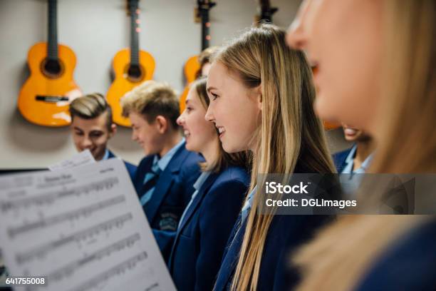Music Lesson At School Stock Photo - Download Image Now - Choir, Singing, Education
