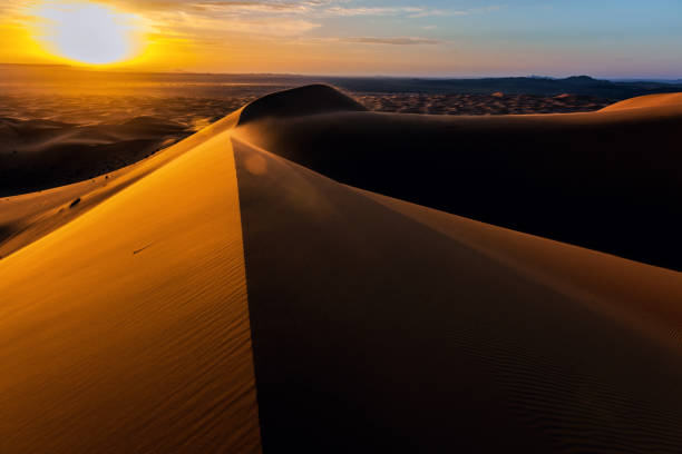 istock Sunrise at Erg Chebbi Sand Dunes, Morocco, Africa 641758548