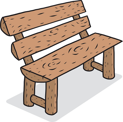 Wooden Bench Cartoon Vector And Illustration Hand Drawn Style Isolated On  White Background Stock Illustration - Download Image Now - iStock