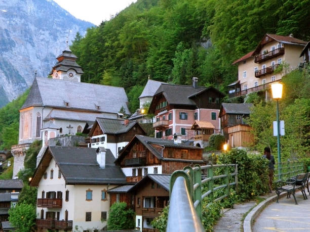 istock The evening at the hillside of Hallstatt 641766622