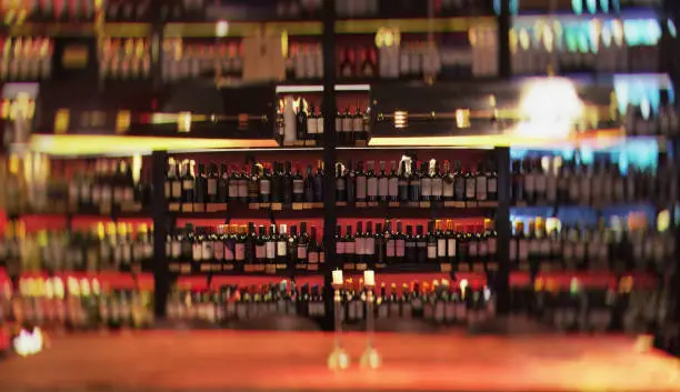 Buenos Aires wine bar, blurred, Patio Bullrich