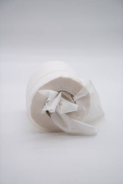 istock white toilet paper roll in closeup isolated on a white background. 641771788