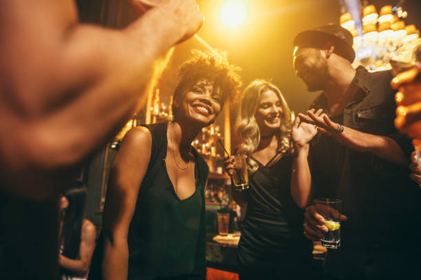 istock Happy young people having fun a nightclub 641774766