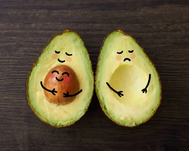 Photo of Avocado parent with a baby and one without