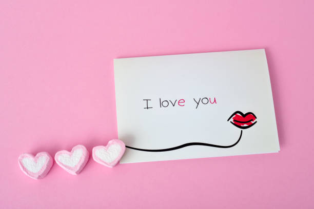 istock text I love you in a postcard 641782282