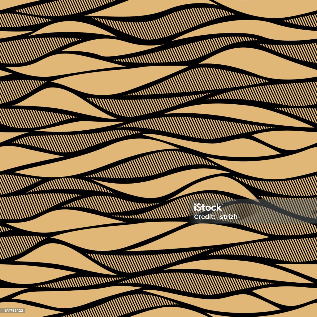 Wave Textile Pattern Seamless Vector Wave Pattern For Textile And Decoration Stock ...