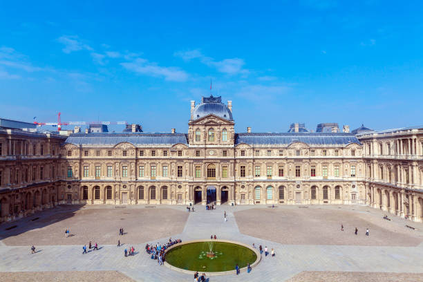 The Louvre Museum in the heart of Paris, France - February 10, 2025