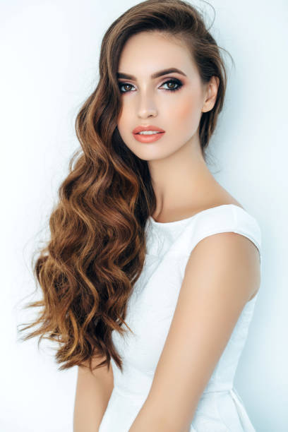 istock Beautiful woman with luxury hairs 641793380