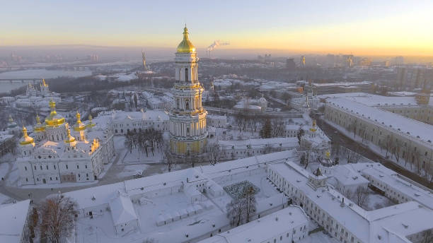 istock aerial view Kiev-Pechersk Lavra in winter, Kiev , Ukraine. 641798708