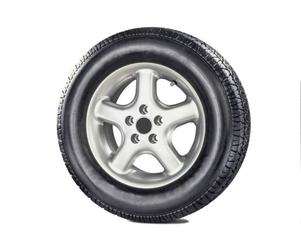 istock Generic Wheel with metal rim 641804490