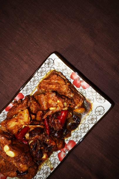 istock Very delicious braised pork ribs 641808106