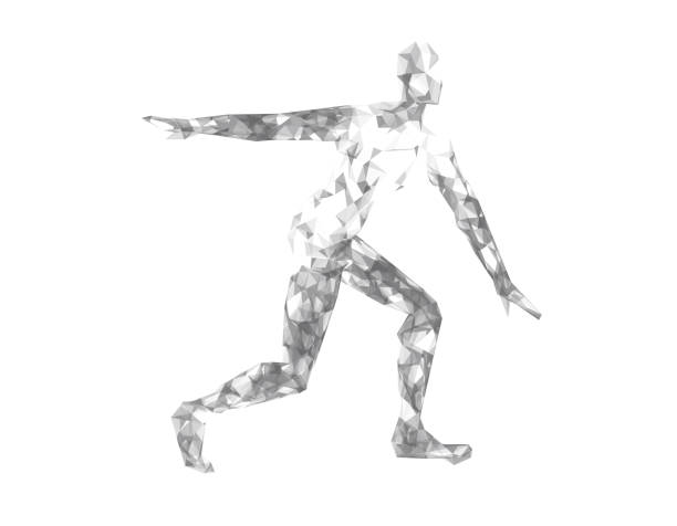 istock Technology sense of the line of human models, technology lines 641809282
