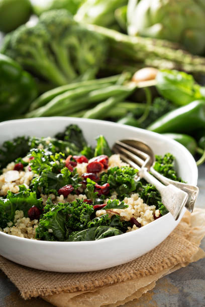 istock Healthy kale and quinoa salad 641809692