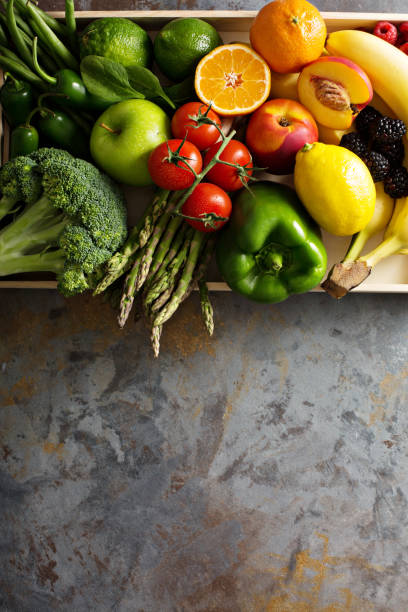 istock Fresh colorful vegetables and fruits 641809772