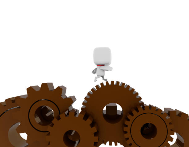 istock Business small white people, representing the white-collar workers and workers from all walks of life 641810986