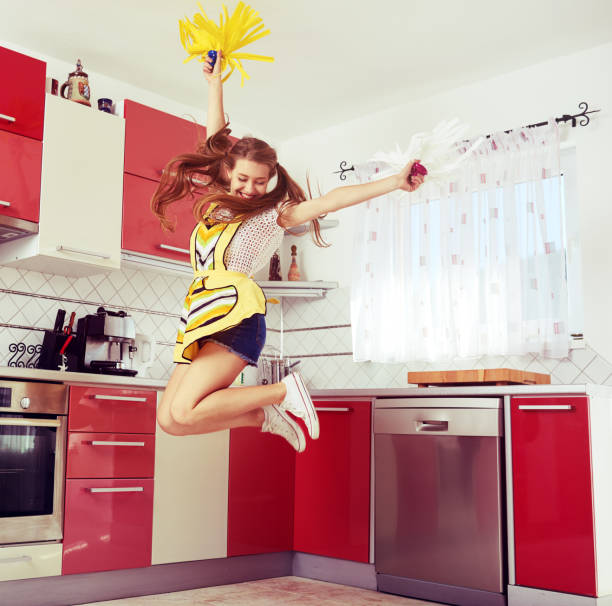 istock happy for finishing the cleaning 641818888