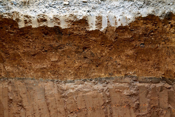 istock layers of soil and rock. 641827272
