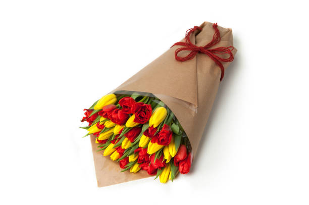 istock a bouquet of flowers on a white background 641827546