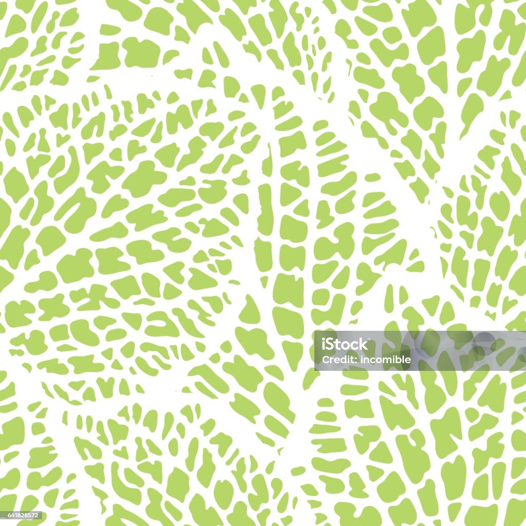 Modèle sans couture à feuilles décoratives. Illustration détaillée naturelle - clipart vectoriel de Motif feuillage libre de droits