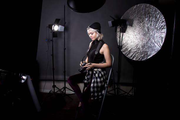 istock Female Professional Studio Photographer 641830590
