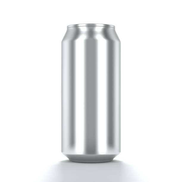 istock Blank Aluminum can for beer and other drink. Isolated can Mockup. 3d rendering 641831078