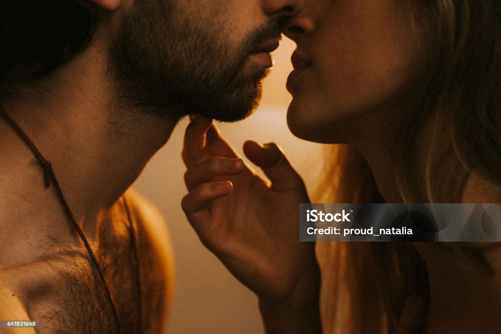 Kissing couple Couple enjoying their love Couple - Relationship Stock Photo