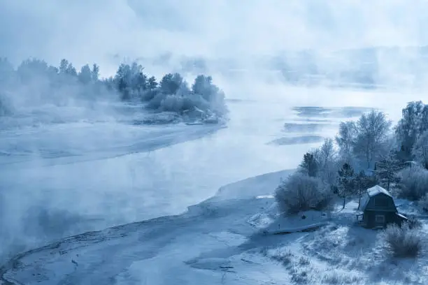 Winter River Angara