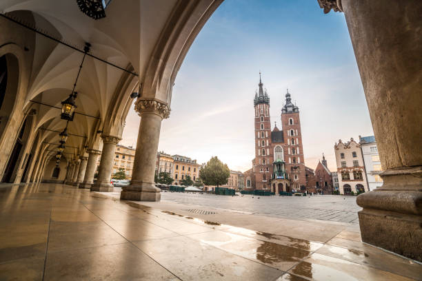 istock Market square in Krakow, Poland, Europe 641833498