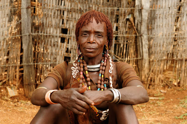 Detail of scarring on the body of a Daasanach man. The patterns of scars are a popular tradition in numerous tribes in the Omo Valley.
