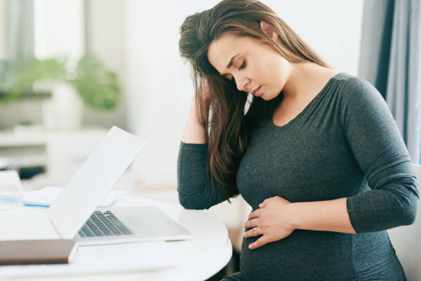istock Suffering from a little morning sickness 641841224