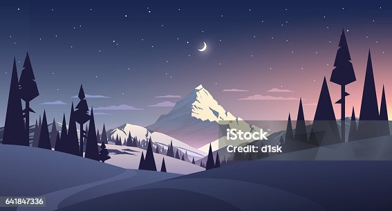 48,970 Winter Mountains Illustrations & Clip Art - iStock | Winter mountains  canada, Outdoor winter mountains, Winter mountains road