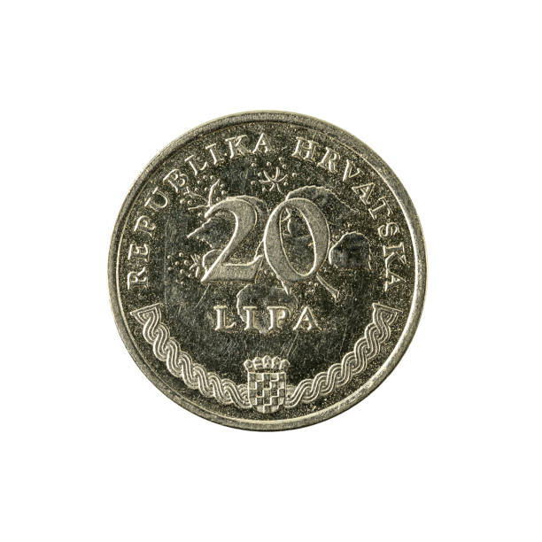 istock 20 croatian lipa coin (2003) obverse isolated on white background 641848178