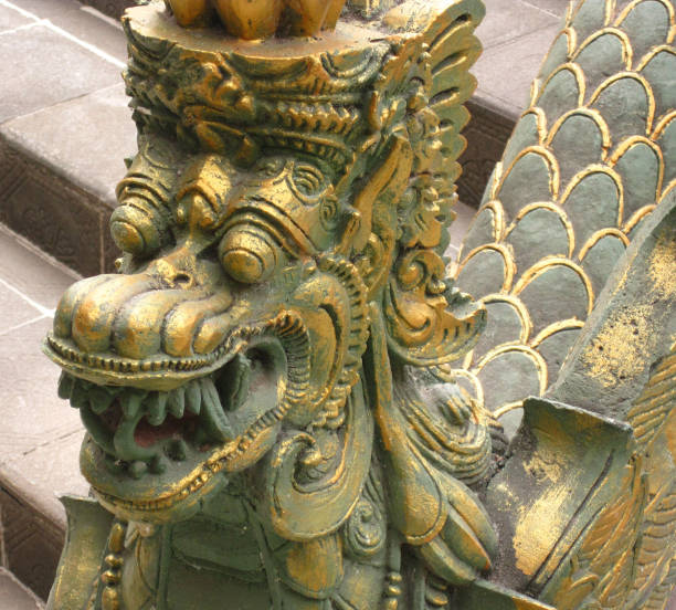 istock Hindu Temple sculpture Dragon head 641853388