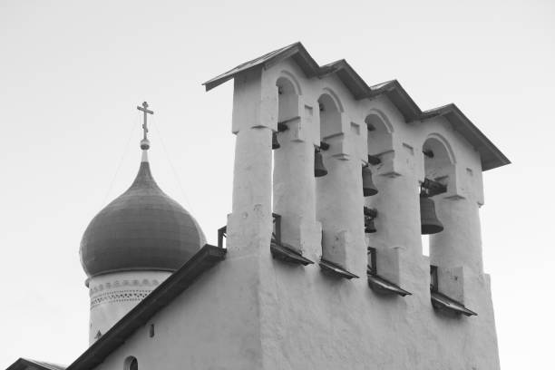 istock Church bell tower in Pskov, Russia 641861426