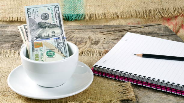 istock Cappuccino coffee and business 641871046