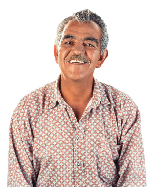 Hispanic senior man stock photo
