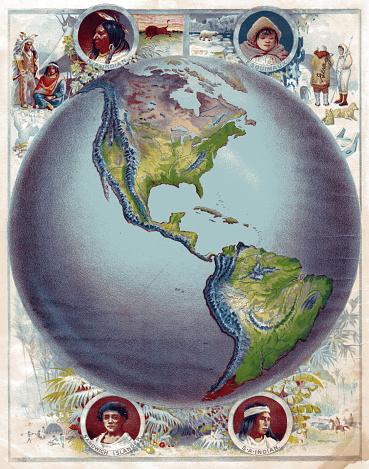 Eastern hemisphere map 1886