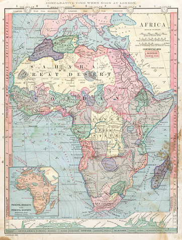 Africa map 1886