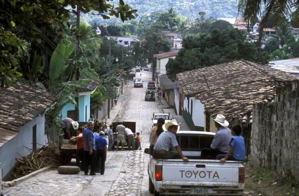 the old town of the city Copan in Honduras in Central America,